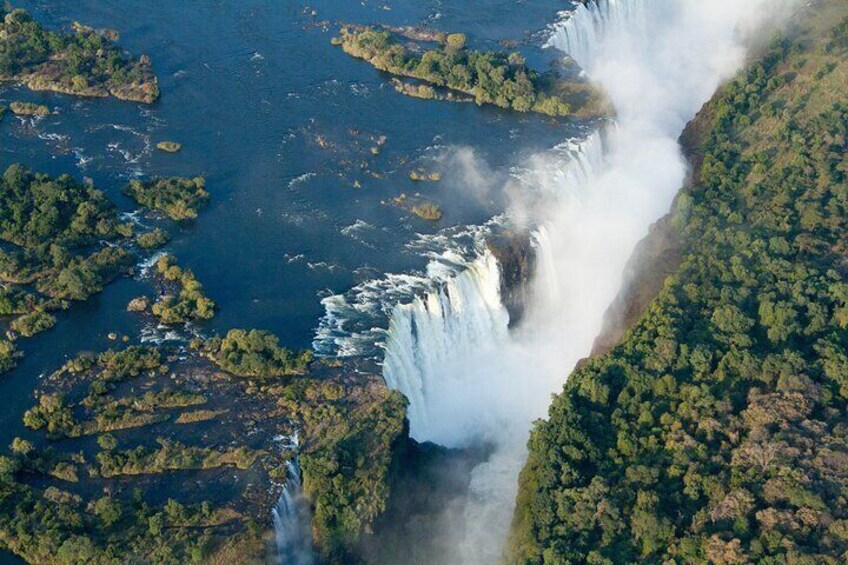 25 minutes scenic helicopter flight above Victoria Falls