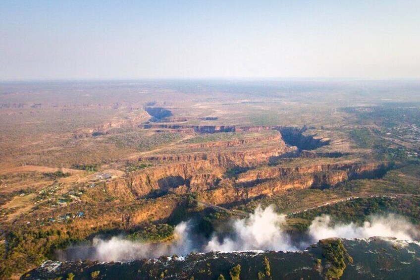 25 minutes scenic helicopter flight above Victoria Falls
