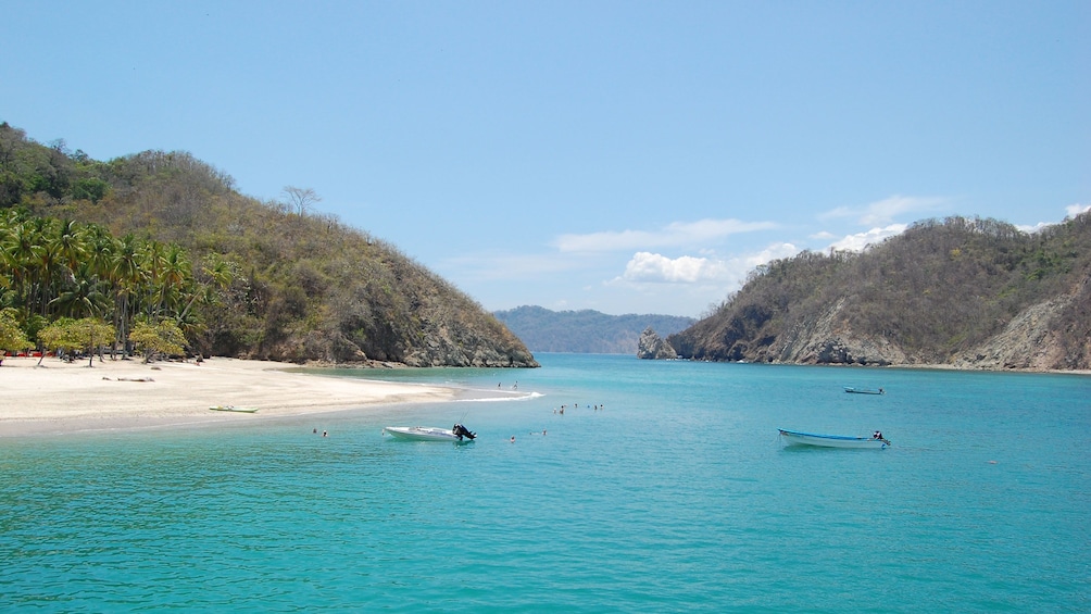 Charger l’élément 3 sur 10. Pristine waters and grassy hills of Tortuga Island in Costa Rica