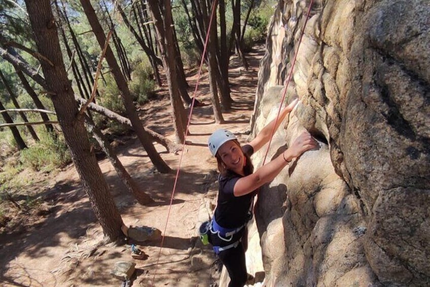 Rock Climbing in Madrid National Park with Transport