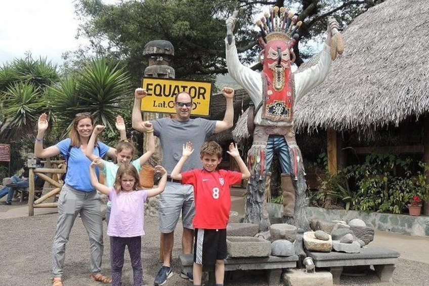 Family enjoying the Equator Line!