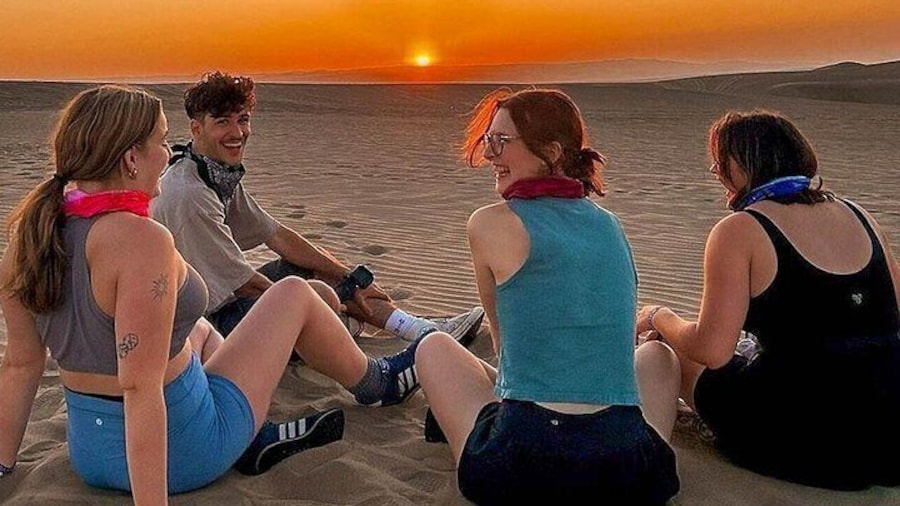 Sunset at the oasis