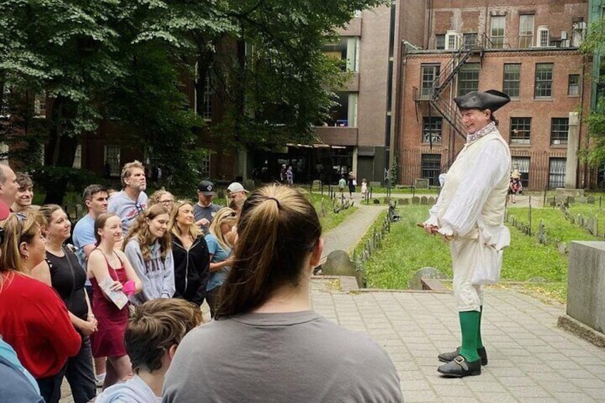 Boston Freedom Trail Walking Tour with Costumed Guide