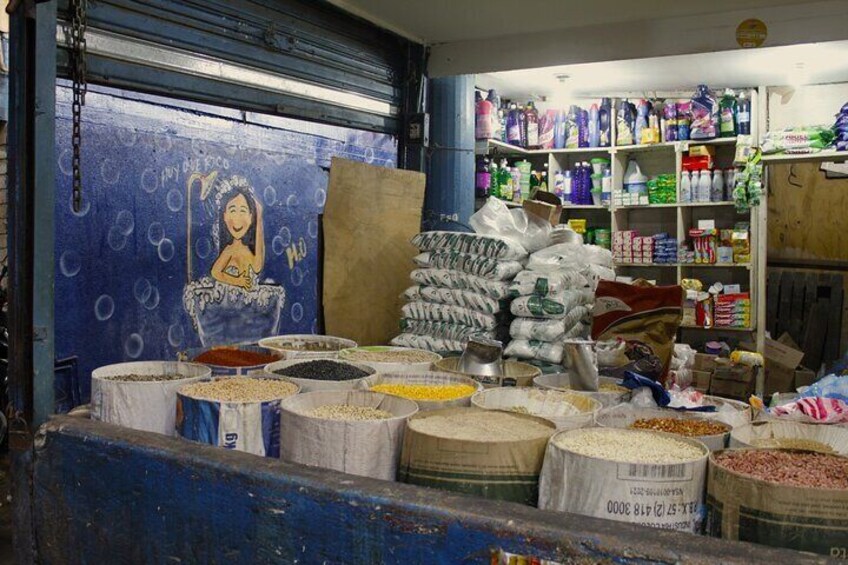 Local store inside the market