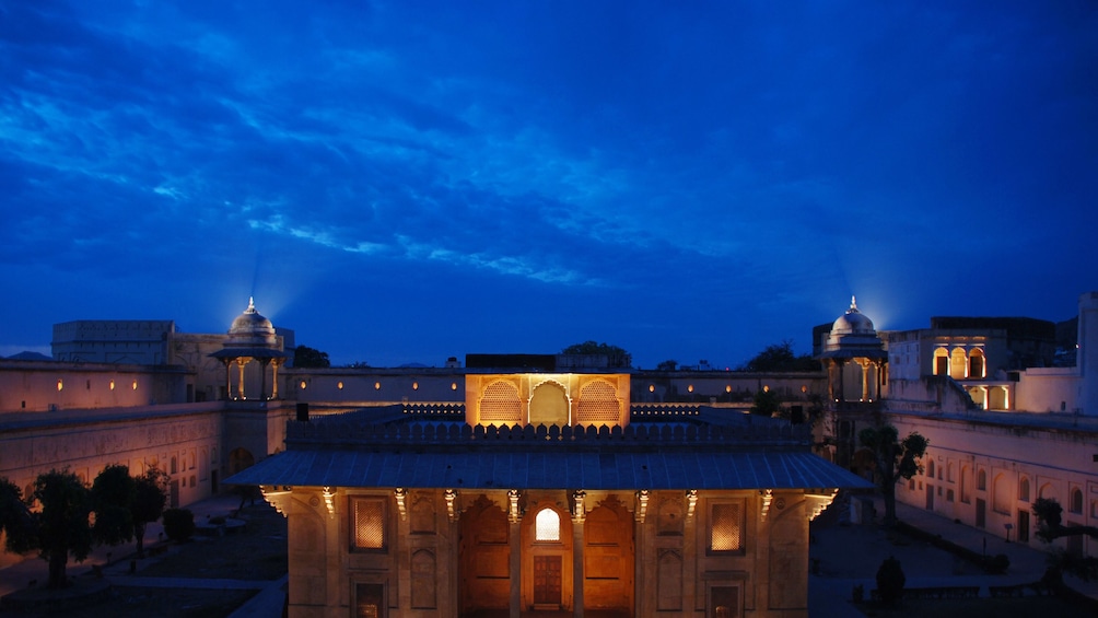Amazing view of the Sound and Light show at Amer Fort in Jaipur