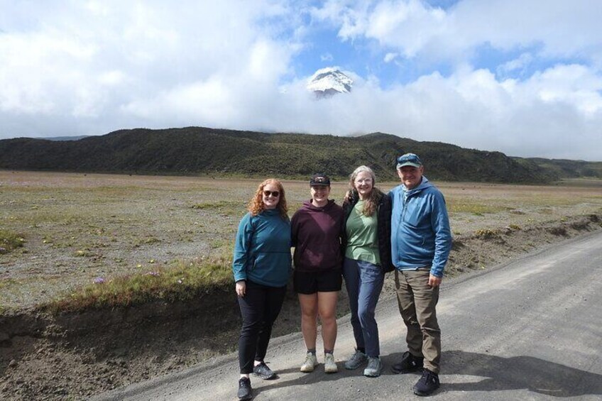 Happy family in Cotopaxi National Park