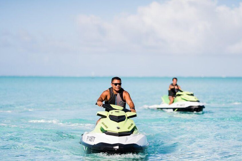 Jet Ski is one of the best ways to fully discover Bora Bora’s lagoon