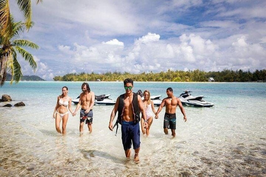 Combo Jet ski shark and ray snorkel safari group guided tour