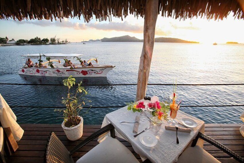 Bora Bora Sunset Cruise and Dinner at St James Restaurant