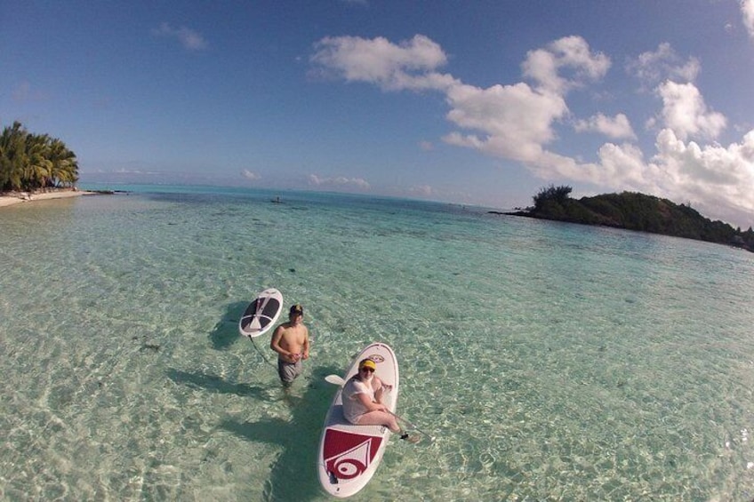 little break on the white sand