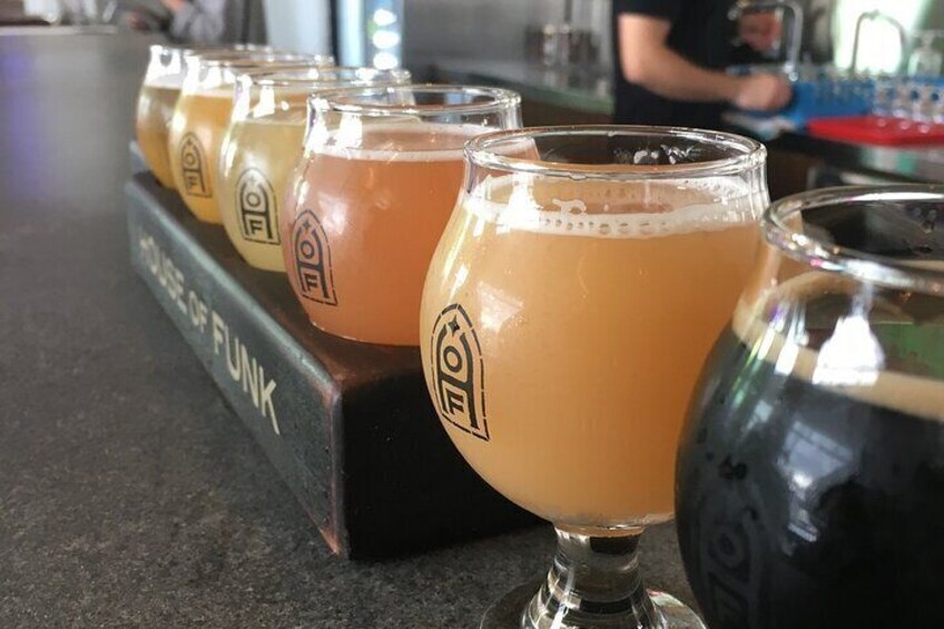 Beer tasting flight