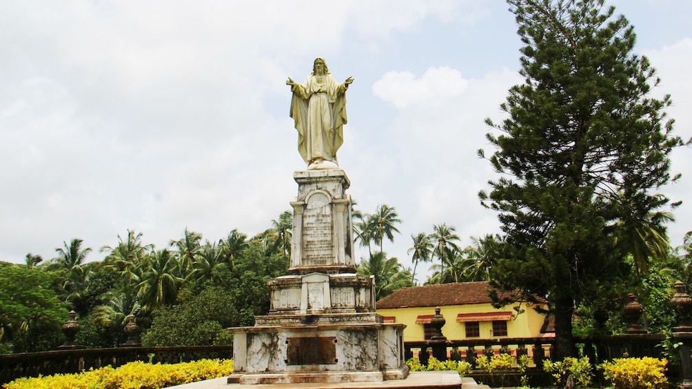 Show item 3 of 8. religious statue at an establishment in Goa