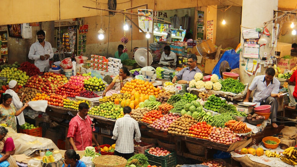 fresh produce at the market in Goa