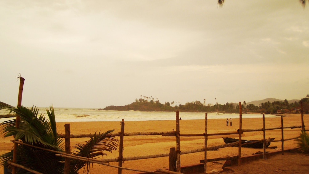 hazy day at the beach in Goa