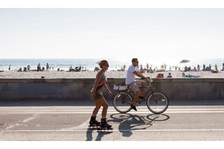 Riding along the Boardwalk