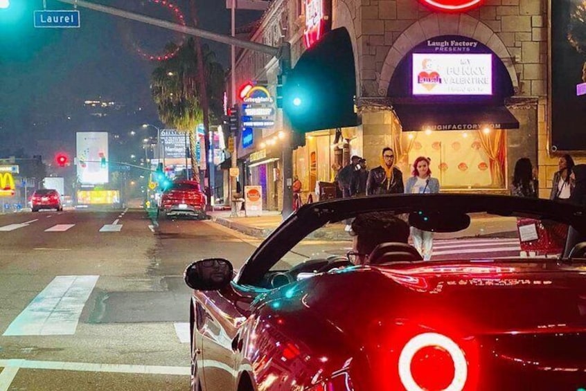 20 Mins PRIVATE Ferrari Drive from Hollywood Blvd to Sunset Blvd