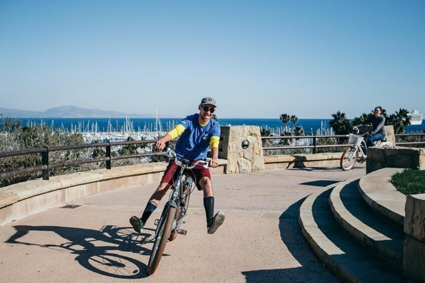 Ebiking over the harbor