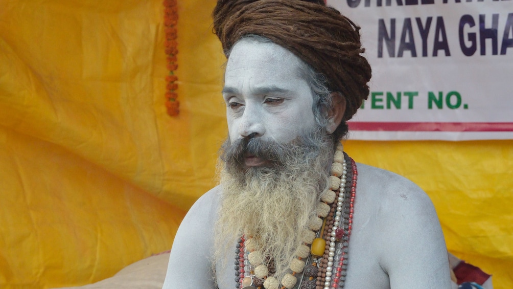 man with a beard in india