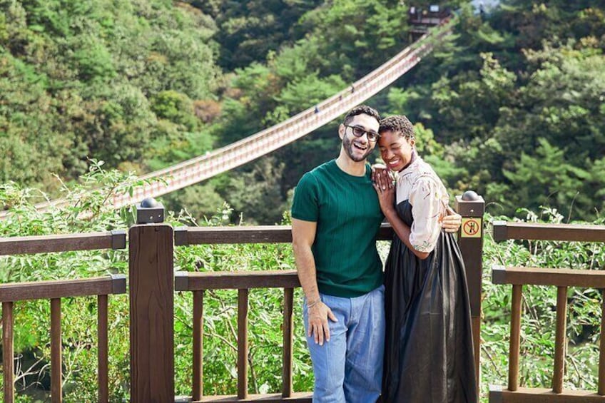 Best DMZ Tour Korea from Seoul (Red Suspension Bridge)