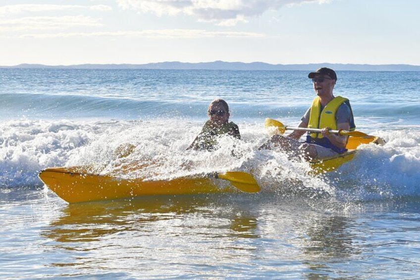 Optional wave riding on smaller waves