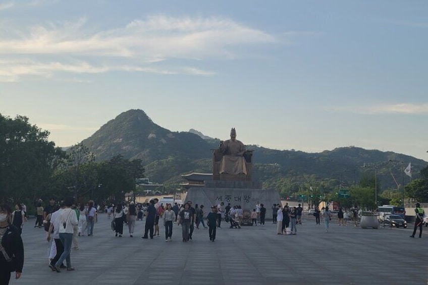 The statue of King Sejong the Great