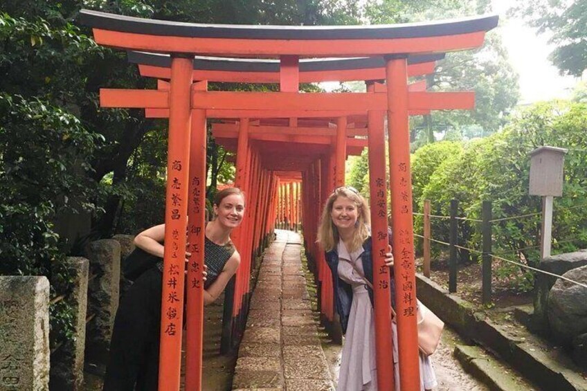 Torii gate at Nezu Shrine