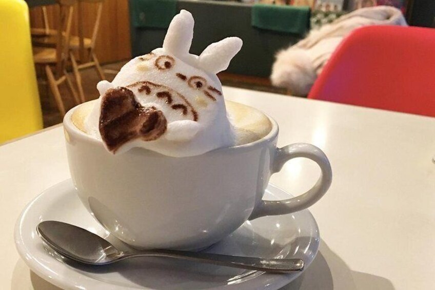 3D Totoro Latte Art 