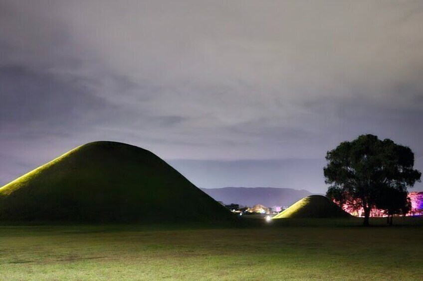 The royal burial mounds from the Silla period in Gyeongju