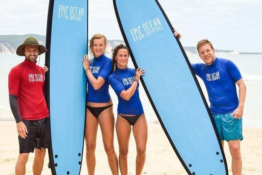 Surf lessons Noosa with expert local surfers