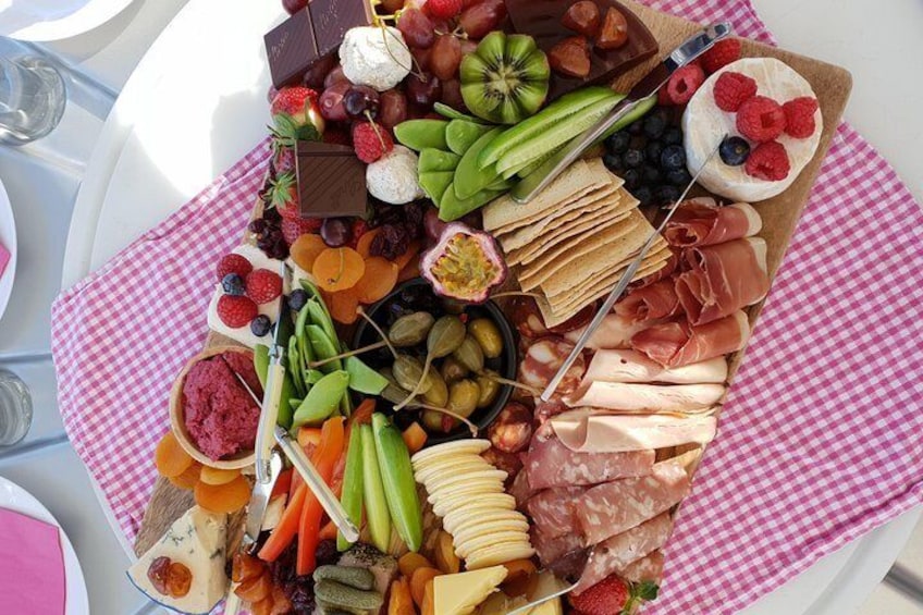 Order optional cheese platters from BBQ Buoys