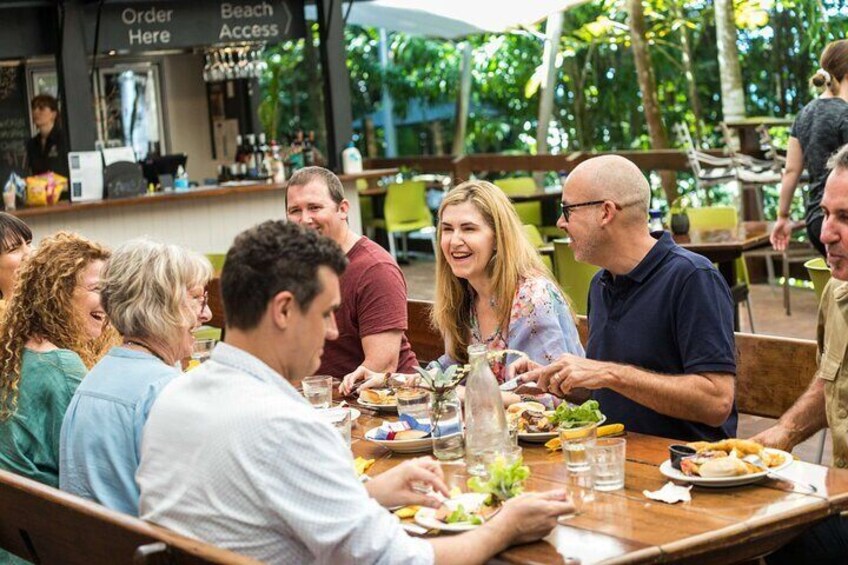 Lunch with your fellow travellers in the Daintree