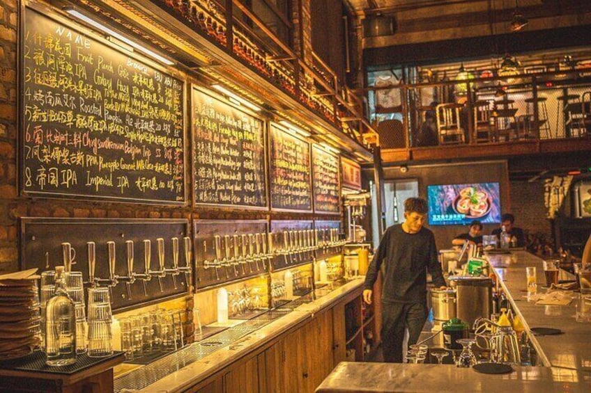 End the night with a pint amongst the patrons of Beijing’s emerging craft beer scene. All brewed in-house and catered to the tastes of China’s growing, hip middle class.