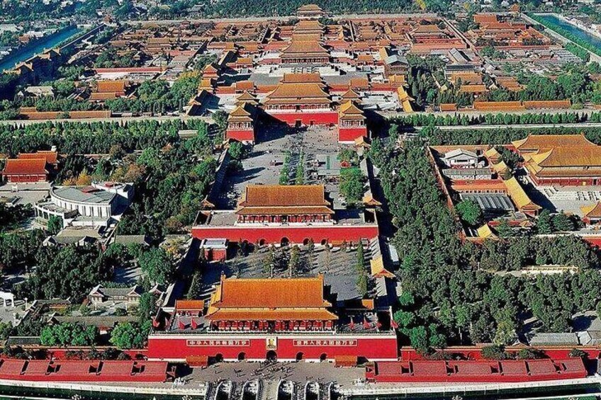 Birds View of The Forbidden city 