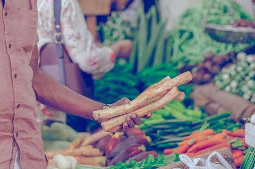 Picking Fresh Local Produce at the Market