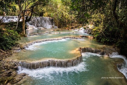 Private Tour Full-day Morning Market, Villages and Scenic Kuang Si Waterfal...