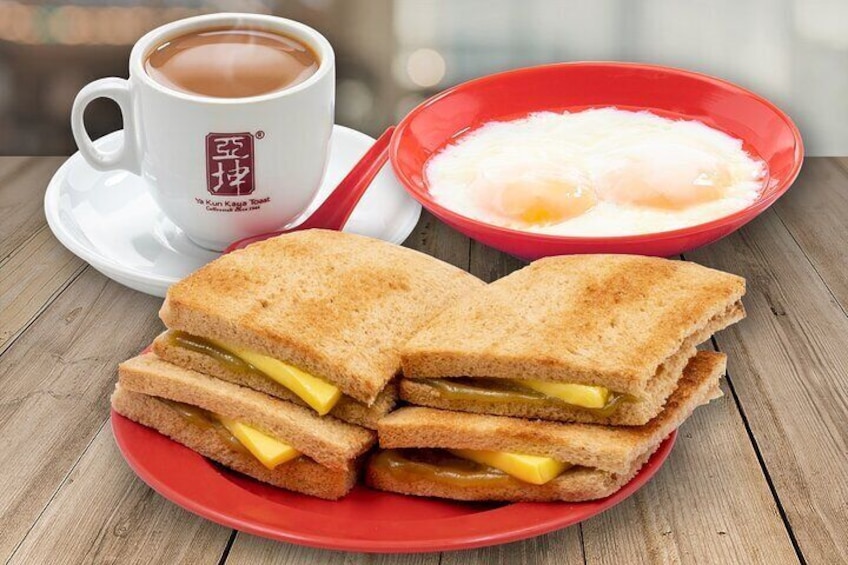 FunVee Sightseeing Hop On Hop Off(2days pass) with Kaya Toast Set