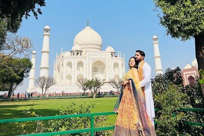 Privédagtour naar de Taj Mahal en het Fort van Agra per supersnelle trein -...