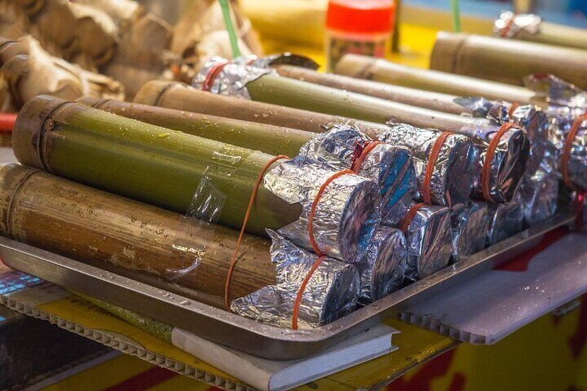 DIY 竹筒飯 (bamboo tube rice)