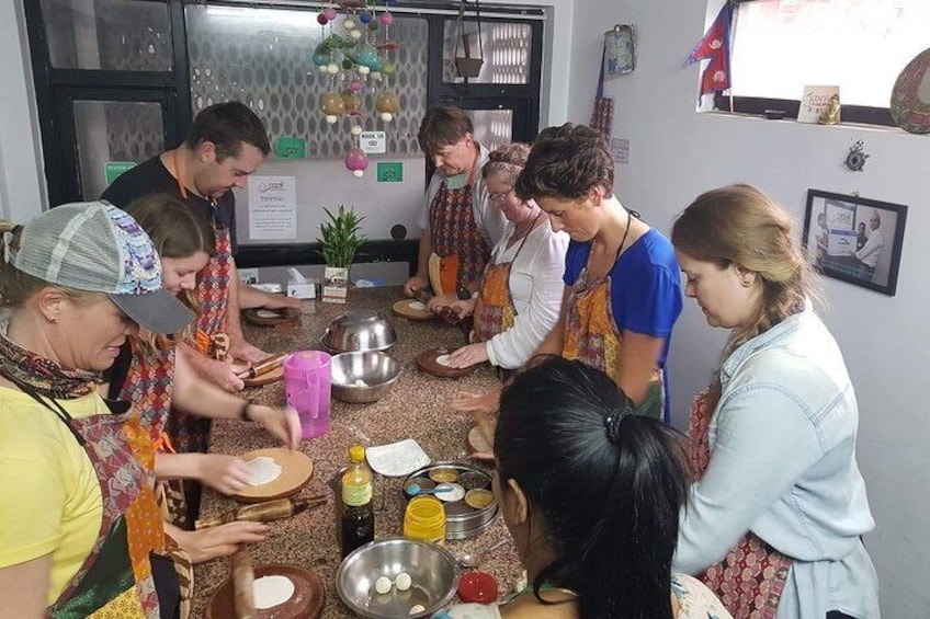 Half day cooking class in Thamel kathmandu