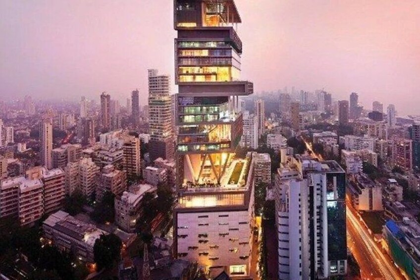 Mukesh Ambani House Antilla in Night