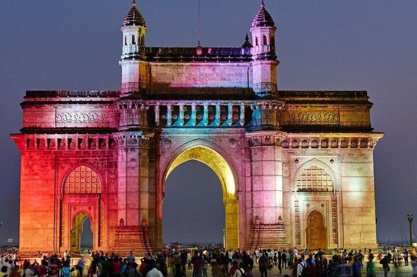 Night View of Gateway of India
