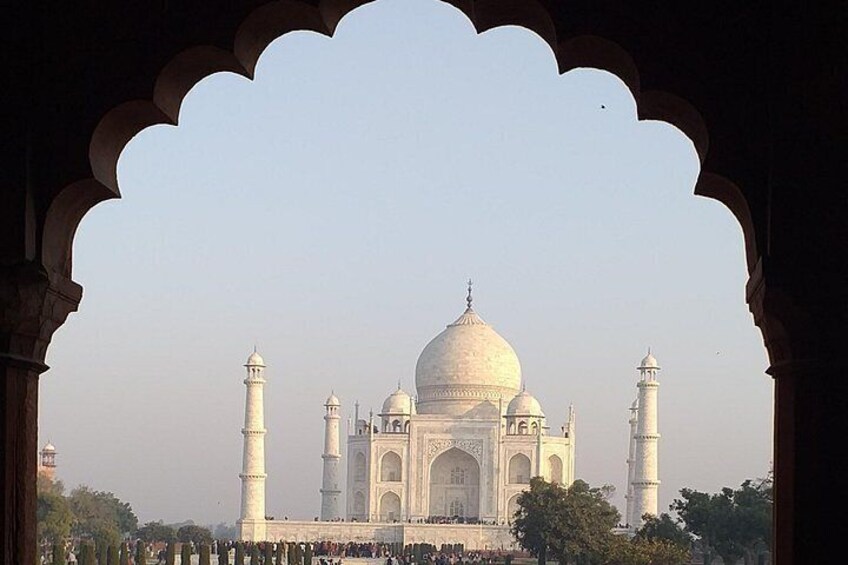 Beautiful view of Taj mahal 