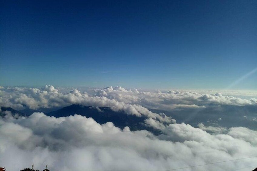 Cloudy sea on Fansipan mountain