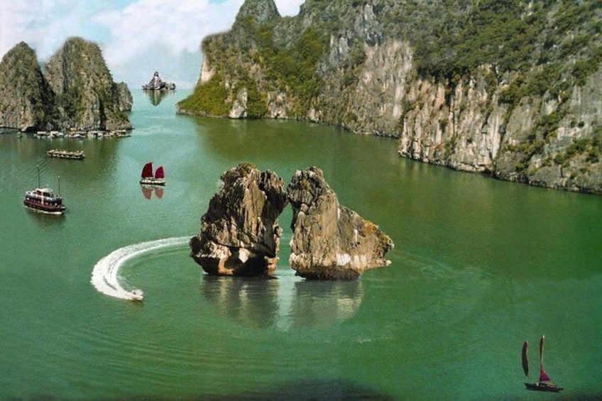 6 Hours Halong Bay Cruise On Titop Island & Swimming -go By New Highway