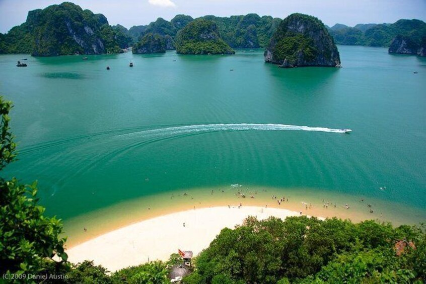 6 Hours Halong Bay Cruise On Titop Island & Swimming -go By New Highway
