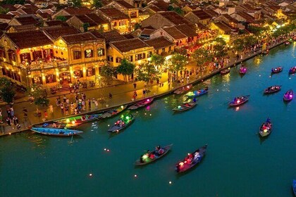 Hoi An Ancient town -Marble Mountains Tours FROM DANANG(15H30-21H