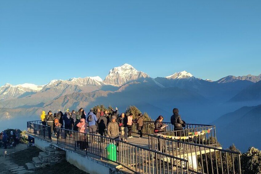 Mt. Dhaulagiri as seen from Poonhill View Point.