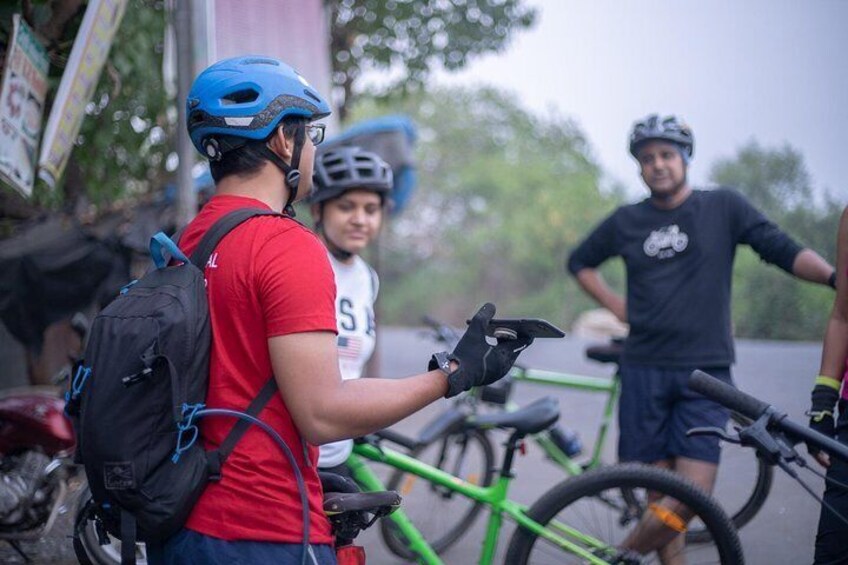A quick ride brief before the adventure begins