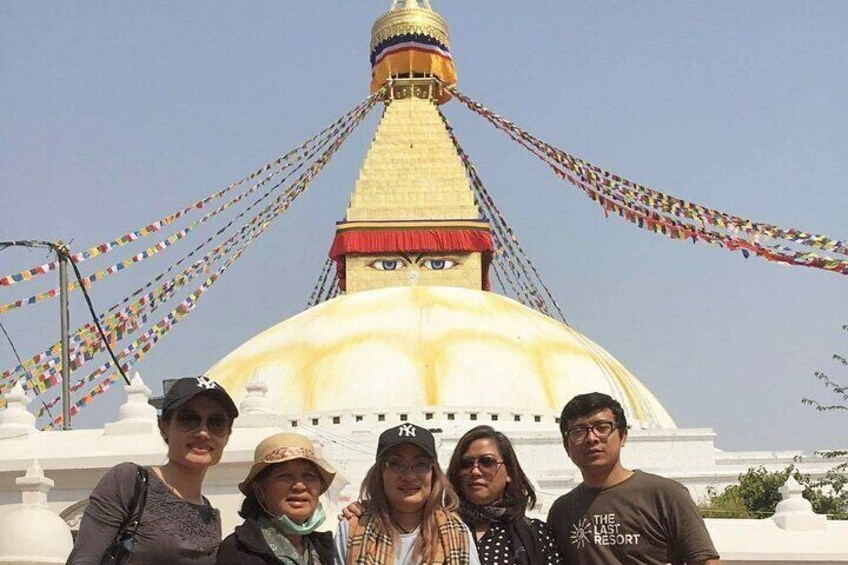 With the guests from Thailand.