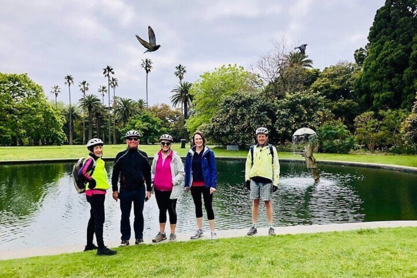 Visiting the St Kilda Botanical Gardens.